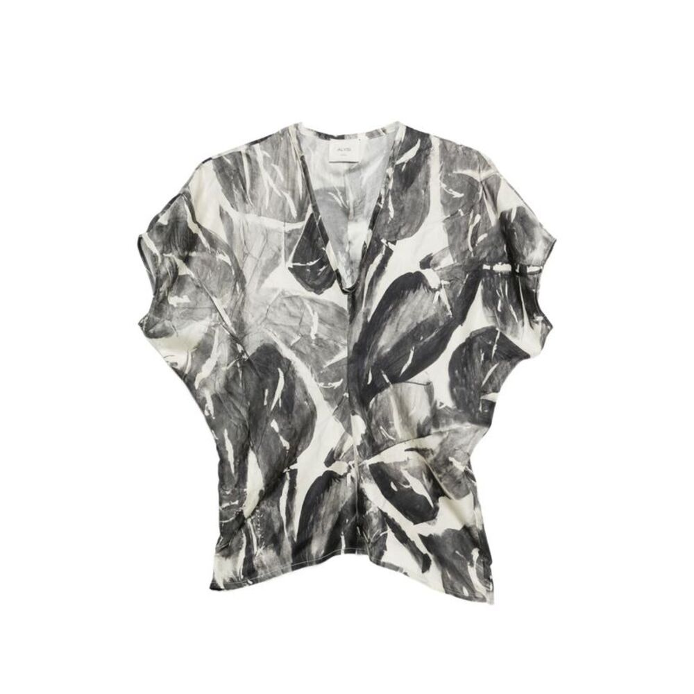 Alysi Women Printed Silk Shirt